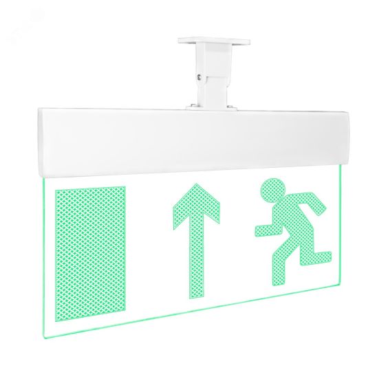 Оповещатель световой Молния-24 Ультра Человек влево стрелка вверх в дверь зеленые светодиоды Вистл Молния Ультра 24 ЧелВлСтВвДв