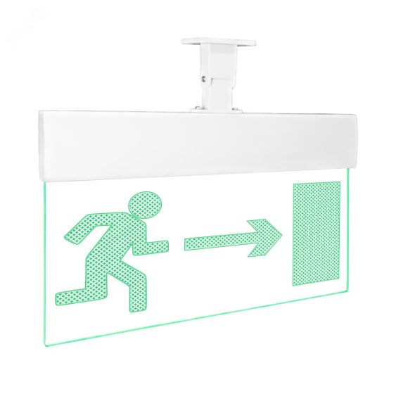 Оповещатель световой Молния-12 Ультра Человек вправо в дверь зеленые светодиоды Вистл Молния Ультра 12 ЧелВпрДв