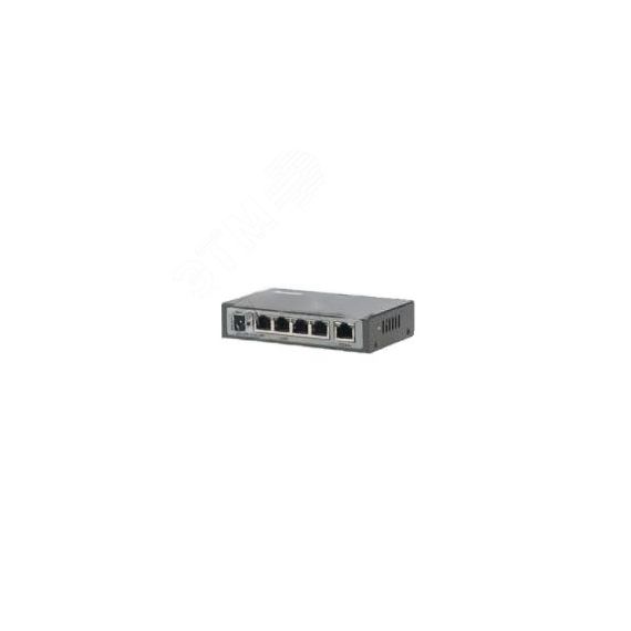 Сетевой коммутатор 5 портов 10/100 Мбит/с (IEEE802.3u 100BaseTX) из них 4 c поддержкой PoE (IEEE802.3at) до 32Вт на порт (HI POE), Суммарная мощность  Falcon Eye FE-104POE-S