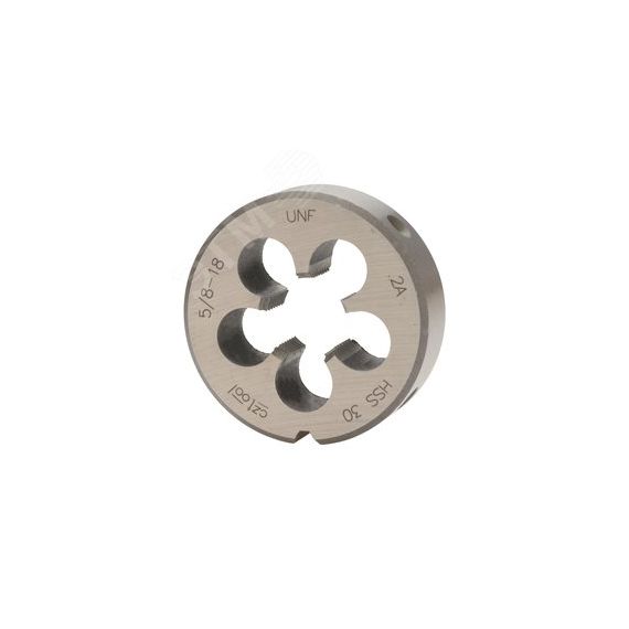 Плашка 5/8'' -18-UNF DINEN22568 HSS 2A 60 градусов 45x14мм (CzTool) Bucovice 246580BT