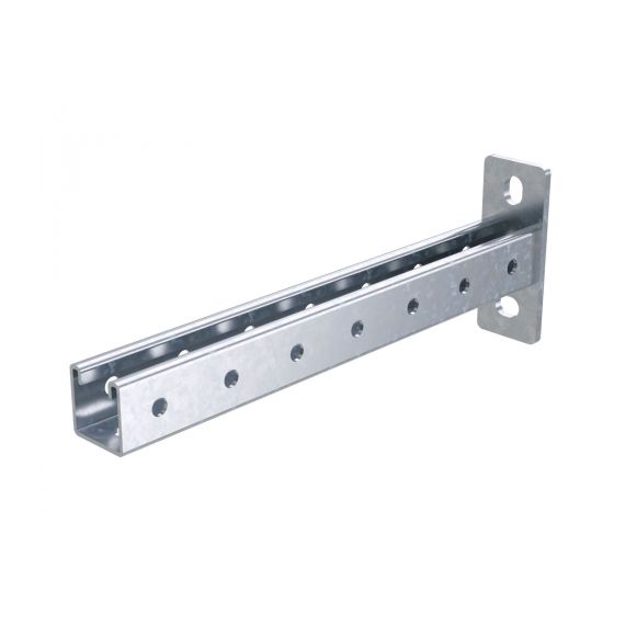 Консоль одиночная, 41х41 мм, осн.300, нержавеющая сталь AISI 304