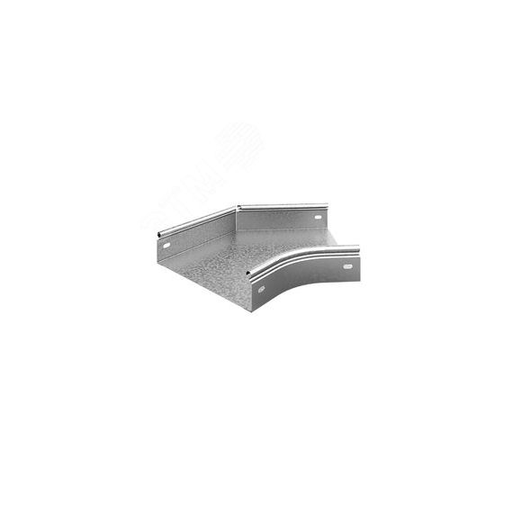 Угол плоский плавный универсальный 45 град. к лотку 300х150, толщ. 1,0 мм, Сендзимир цинк OSTEC 087930