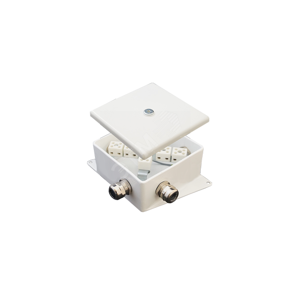 Коробка монтажная огнестойкая КМ-О (4к*60)-IP66-120х120 два ввода BC Гефест-СПб КМ-О (4к*6,0)-IP66-120х120 BC