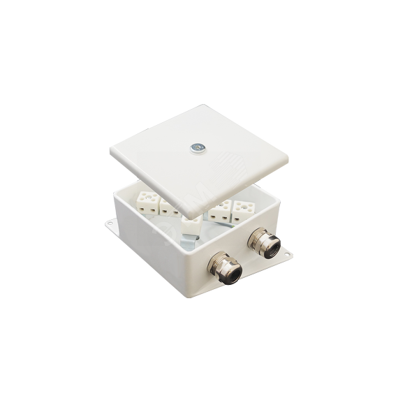 Коробка монтажная огнестойкая КМ-О (2к*60)-IP66-120х120 два ввода AB Гефест-СПб КМ-О (2к*6,0)-IP66-120х120 AB
