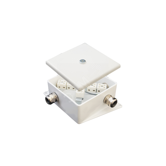 Коробка монтажная огнестойкая КМ-О (4к)-IP66-120х120 два ввода AD Гефест-СПб КМ-О (4к)-IP66-120х120 AD