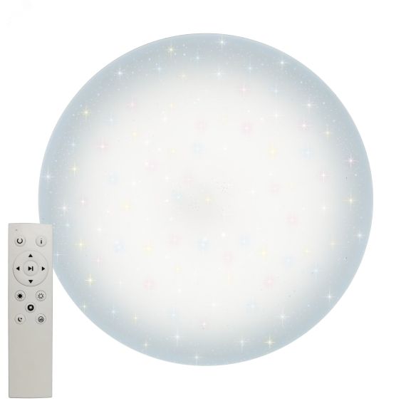 Cветильник светодиодный накладной звёздное небо ULI-D214 72W/SW/50 SATURN-2 Диммируемый Пульт ДУ (в/к) Теплый свет(3000К)/Белый свет(4000К)/Дневной св Uniel UL-00009138