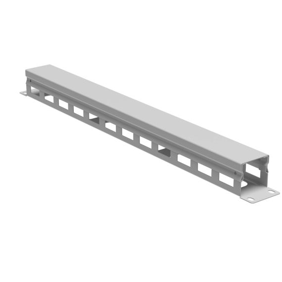 Организатор кабельный с крыш/отв 19&quot; 1U, 40 мм RAL7035