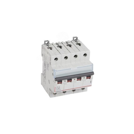 Выключатель автоматический четырехполюсный 40А C DX3-E 6kA/6kА LEGRAND 407309