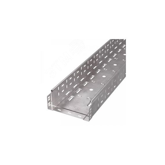 Лоток перфорированный Стандарт INOX (AISI 409) 200х80х3000 (0,8 мм) (6 м/уп) Промрукав PR16.2418