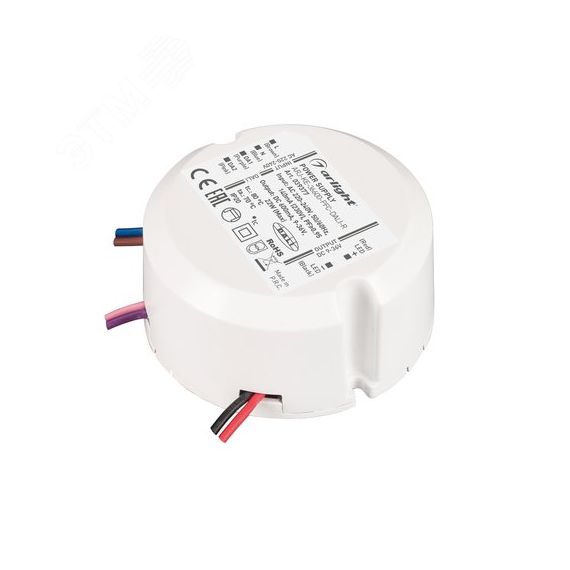 Блок питания ARJ-KE-36600-PFC-DALI-R (22W, 9-36V, 0.6A) (IP20 Пластик, 3 года) Arlight 039377