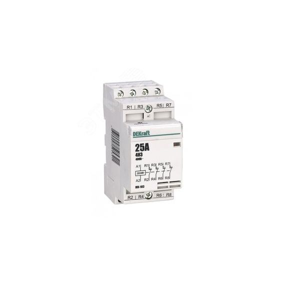 Контактор модульный 4НЗ 20А 230В МК-103 SE (Dekraft) 18063DEK
