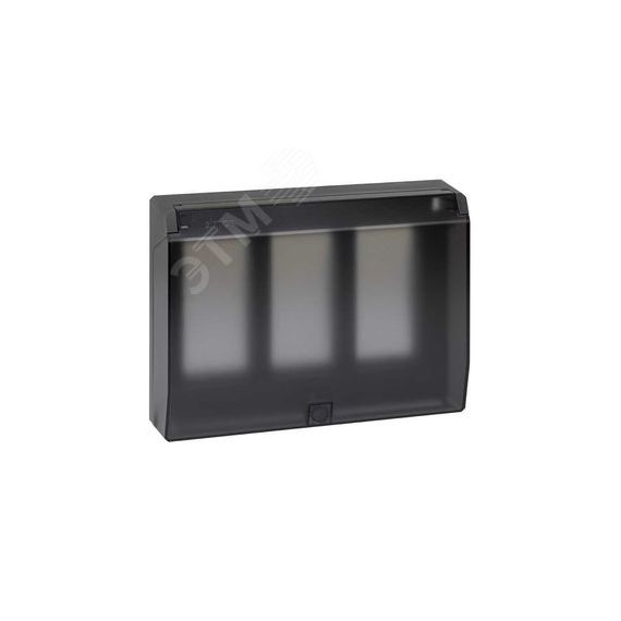 Connect Рамка на 3 S-модуля с крышкой к монт.коробке SBM250, Сима Про, графит Simon SBMT302-14