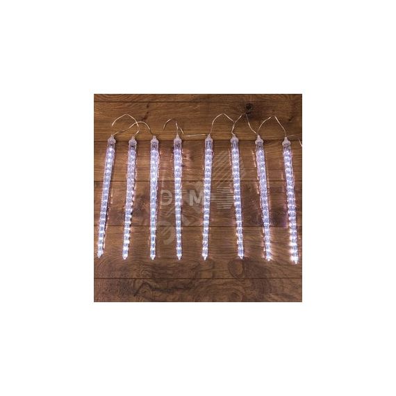 Гирлянда светодиодная Сосульки 230В, комплект 8 шт х 42 см, 36x8 LED, не соединяются Neon-Night 256-415