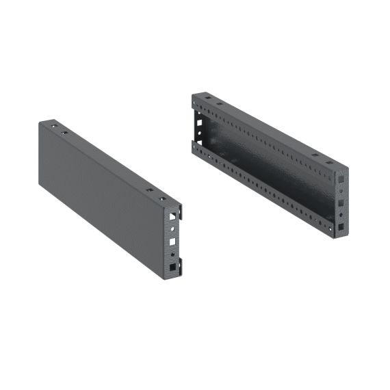 Панели цоколя для корпусов CQE &#38; CQE N, ШхГ 400 мм, В=100 мм, RAL7011, комплект - 2 шт. RAM block