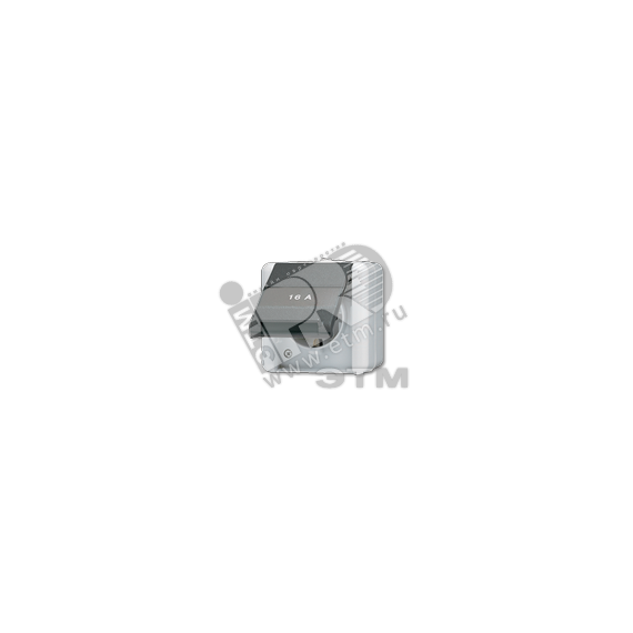 Розетка штепсельная SCHUKO с полем для надписи накладная IP44 JUNG 820NAW