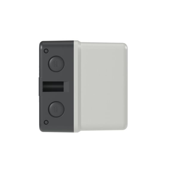 Пластиковый бокс для DMP32 с доп.контактами с черной ручкой типа IP65 кабельные вводы 2хM25 сверху и снизу, 2хM20 с тыльной стороны