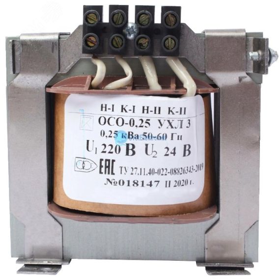 ОСО-0,25 УХЛ3 220/24, IP00, трансформатор Электротехник ET003491