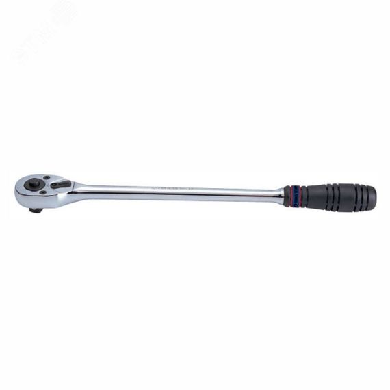 Трещотка 1/2', 375 мм, 32 зубца, флажковая с кнопкой King Tony 4762-15G