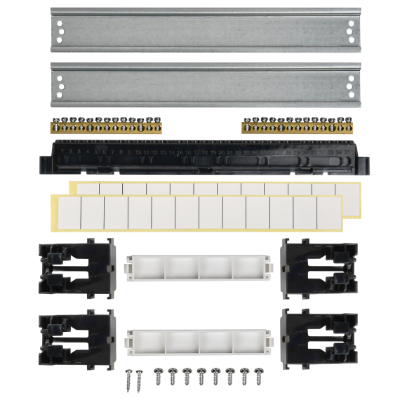 TEKFOR Корпус пластиковый ЩРВ-П-24 IP41 черная прозрачная дверь IEK