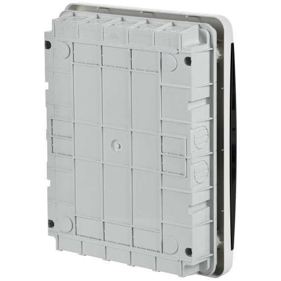 TEKFOR Корпус пластиковый ЩРВ-П-24 IP41 черная прозрачная дверь IEK