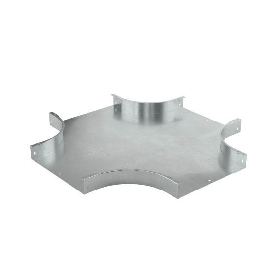 Ответвитель DPX Х-образный горизонтальный 50х35, в комплекте с крепежными элементами и соединительными пластинами, необходимыми для монтажа