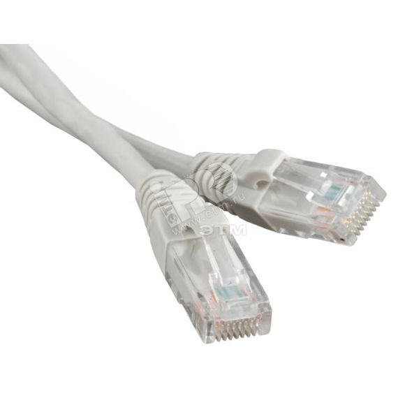 Патч-корд U/UTP категория 5е LSZH серый (20м) Hyperline 230022