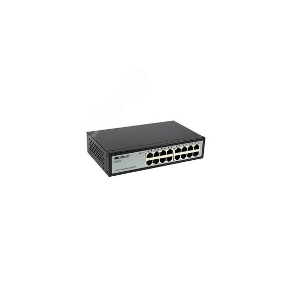 Коммутатор неуправляемый 16 портов RJ45 10/100 Мб/с, корпус металл ORIGO OS1216/A1A