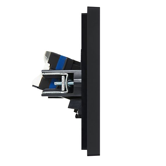 FORTE&PIANO Розетка компьютерная двойная RJ45 кат.6 FP134 черный IEK