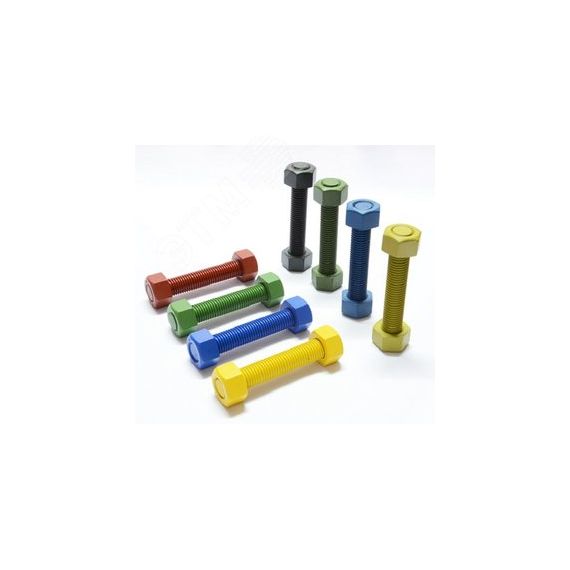 Шпилька 3/4''х195 ASTM SA A320 Gr. B8 Cl.2 с 2мя  гайками 3/4'' ASTM SA A194 Gr.8 Xylan ОМ Групп 3/4Х195/2ГASTMXYLAN