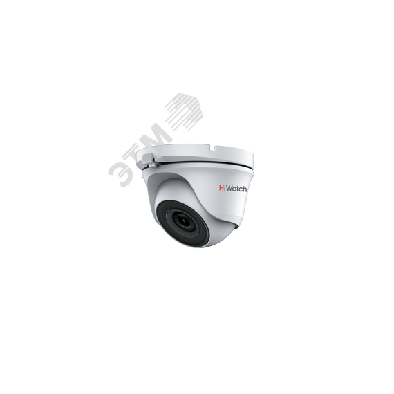 Видеокамера HD-TVI 2Мп уличная купольная с EXIR-подсветкой до 20м (6mm) Hi-Watch DS-T203(B) (6 mm)