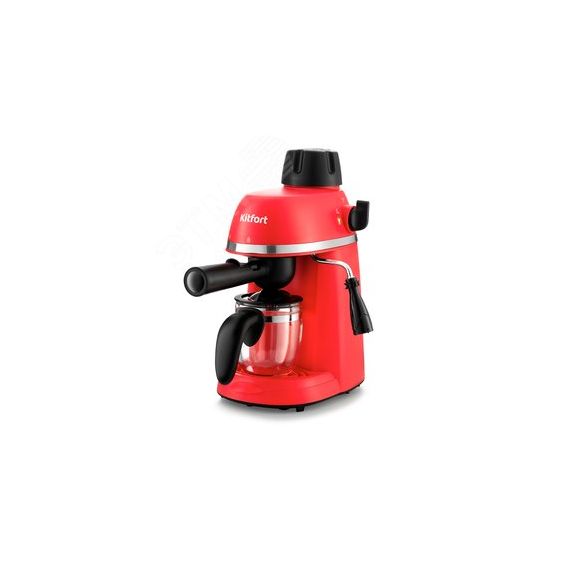 Кофеварка KT-760-1, объем 240 мл, мощность 800 Вт, цвет красная KITFORT КТ-760-1