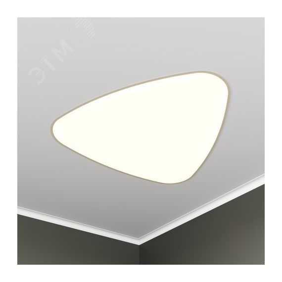 Светильник светодиодный RVE-LBX-LITUS-1030-V (Треугольник Рело закругл. 1030х980х120мм 74Вт встраиваемый 4000K Белый) RVElektro RVE00003010
