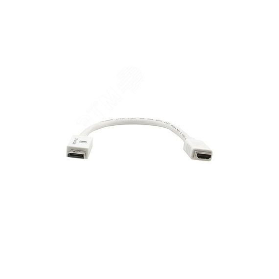 Кабель-переходник DisplayPort M на HDMI F, 0.3 м., белый Kramer ADC-DPM/HF