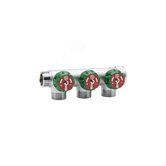 Коллектор распределительный 1' х 3 выхода 1/2' STOUT SMB-6850-011203