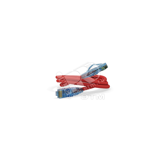 Патч-корд U/UTP категория 6 LSZH красный (15м) Hyperline 230330
