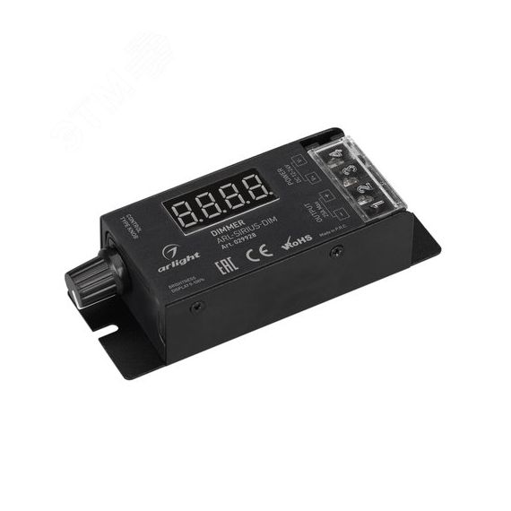 Диммер ARL-SIRIUS-DIM (12-24V, 1x25A, 2.4G) (ARL, IP20 Металл, 3 года) Arlight 029928
