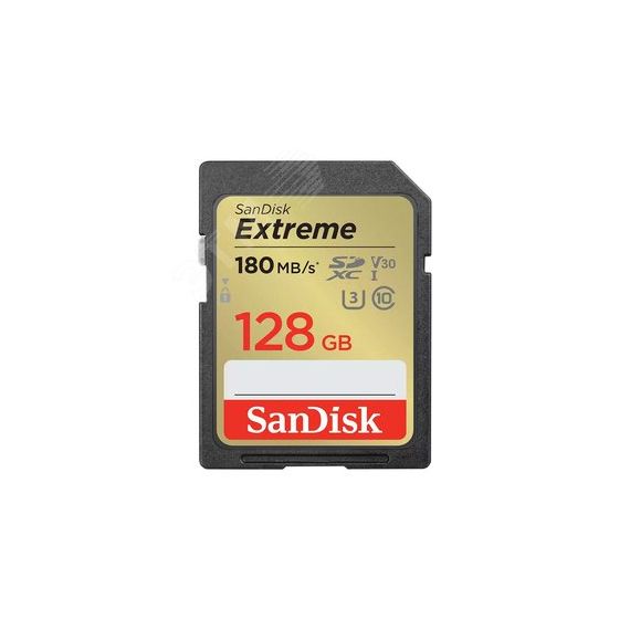 Карта памяти 128GB SD Extreme UHS I, SDXC, 180 МБ/с, Class 10 SanDisk SDSDXVA-128G-GNCIN