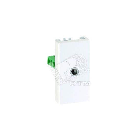 Разъем для наушников 3.5 мм mini-jack, узкий, винты, S27 белый Simon 2701092-030