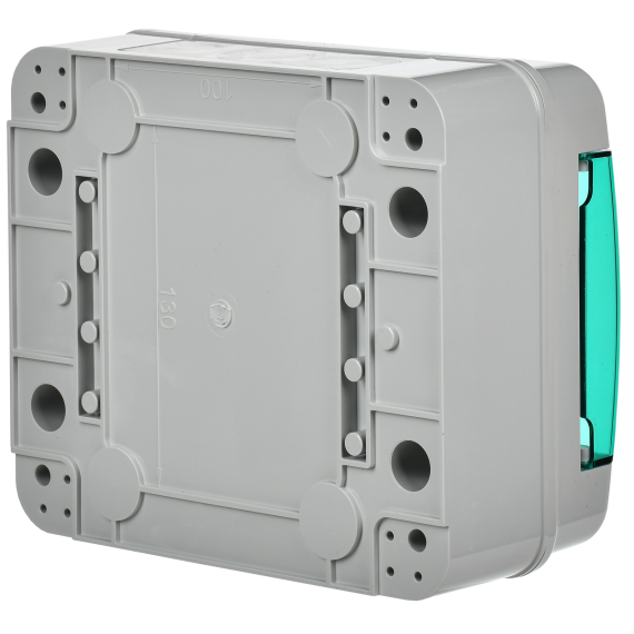 TEKFOR Корпус пластиковый КМПн-8 IP65 зеленая прозрачная дверь IEK