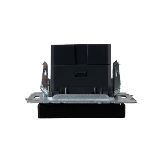 BRITE Розетка USB A+C 18Вт РЮ11-1-БрГ графит IEK