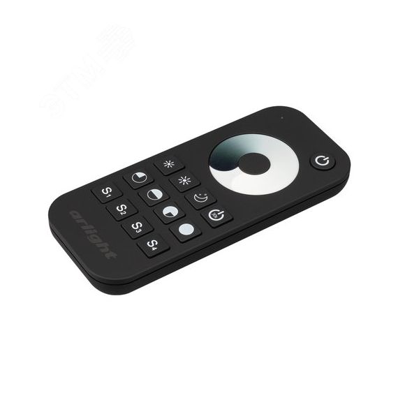 Пульт SMART-R24-DIM Black (1 зона, 2.4G) (ARL, IP20 Пластик, 5 лет) Arlight 031934