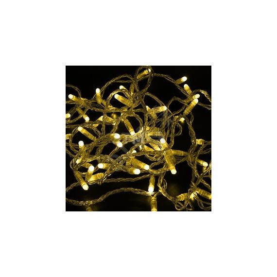 Гирлянда Нить 10 м, с эффектом мерцания, прозрачный ПВХ, 24В, жёлтый Neon-Night 305-251