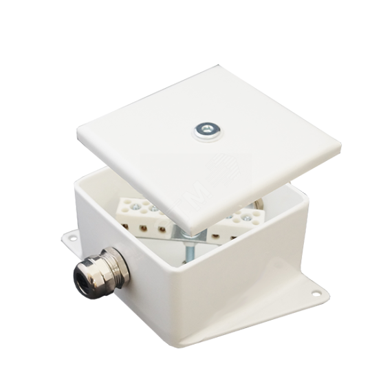 Коробка монтажная огнестойкая КМ-О (2к*60)-IP66-100х100 два ввода BD Гефест-СПб КМ-О (2к*6,0)-IP66-100х100 BD