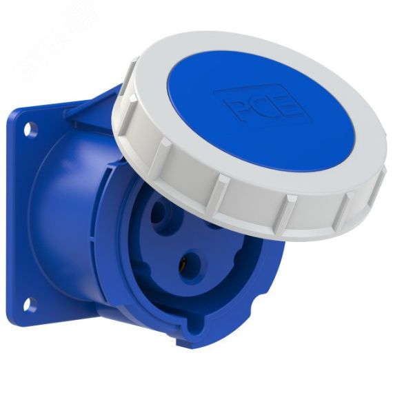 Розетка встраиваемая 32А/230V/1P+N+E/IP67, фланец 75x75 PCE 3232-6
