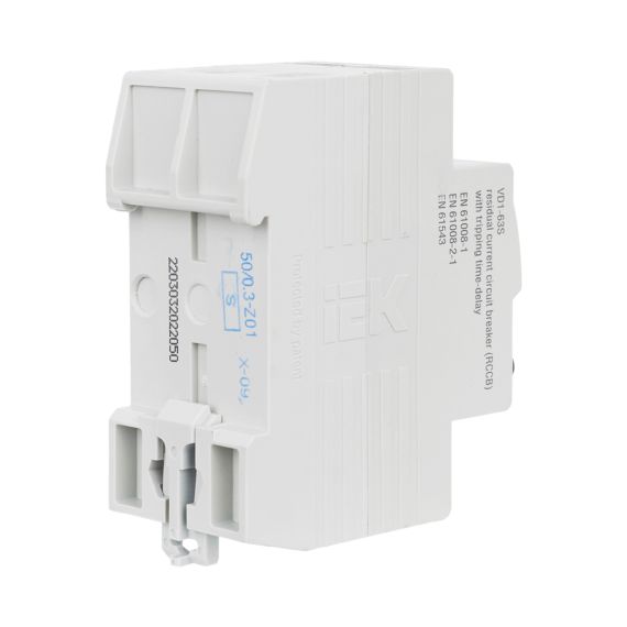 Выключатель дифференциальный (УЗО) ВД1-63S 2Р 50А 100мА IEK