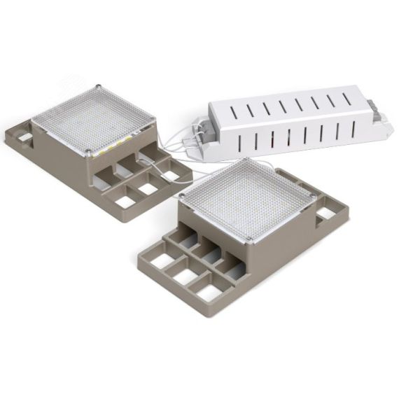 Светильник светодиодный ДВО-33Вт, IP20, 4100Лм, 5000К, Грильято, призм, яч .86х86мм Albatross АТОН АТ-ДВО-07-33-25-Х