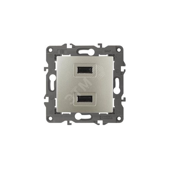 Устройство зарядное USB, 5В-2100мА, Эра Elegance, шампань, 14-4110-04 ЭРА Б0034371