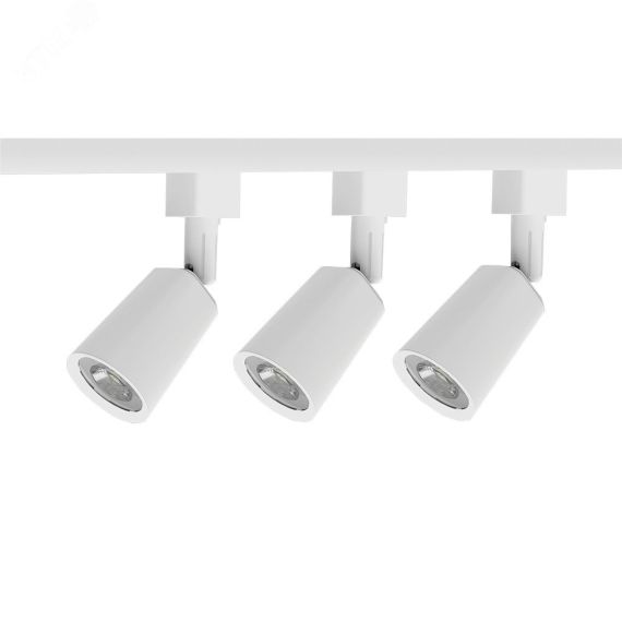 Набор светильников светодиодных трековых, 3 шт. ДПО-8w 4000K 50°IP40 + шинопровод 1м.  Jazzway PTR 1508 3*8 JazzWay 5024908A