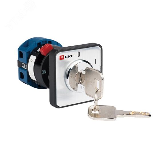 Переключатель кулачковый ПК-1-113 10А 3P '0-1' с ключом EKF pk-1-113-10