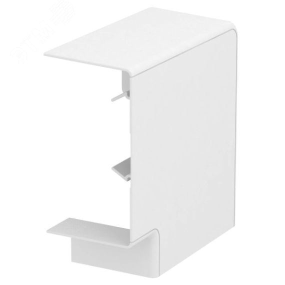 Угол кабельного канала плоский Rapid 80 70x130 мм (ABS-пластик, белый) OBO Bettermann GK-FH70130RW